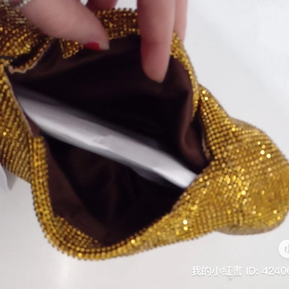 KARA Mini Armpit Crystal Mesh Bag New 23FW Full Set - Picture 6 of 10